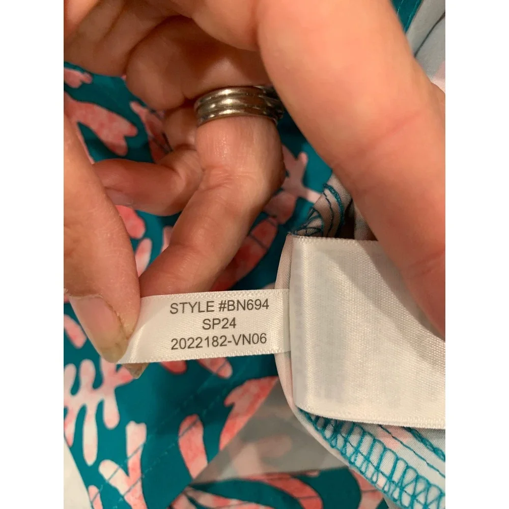 J.Crew Flex Swim Trunks S Coral Reef Coastal Beach Mens vacation tropical